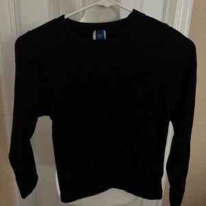 Old Navy Black Ribbed Seamless Top